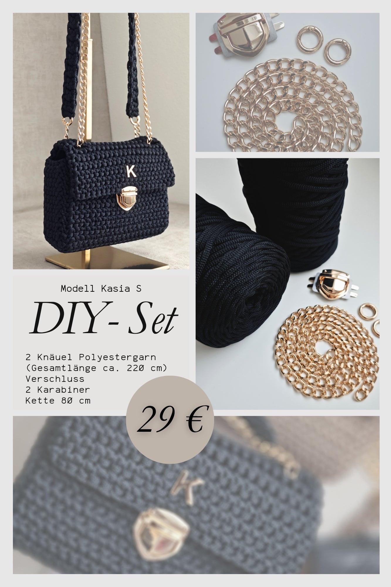 DIY-Set Modell Kasia S - Schwarz
