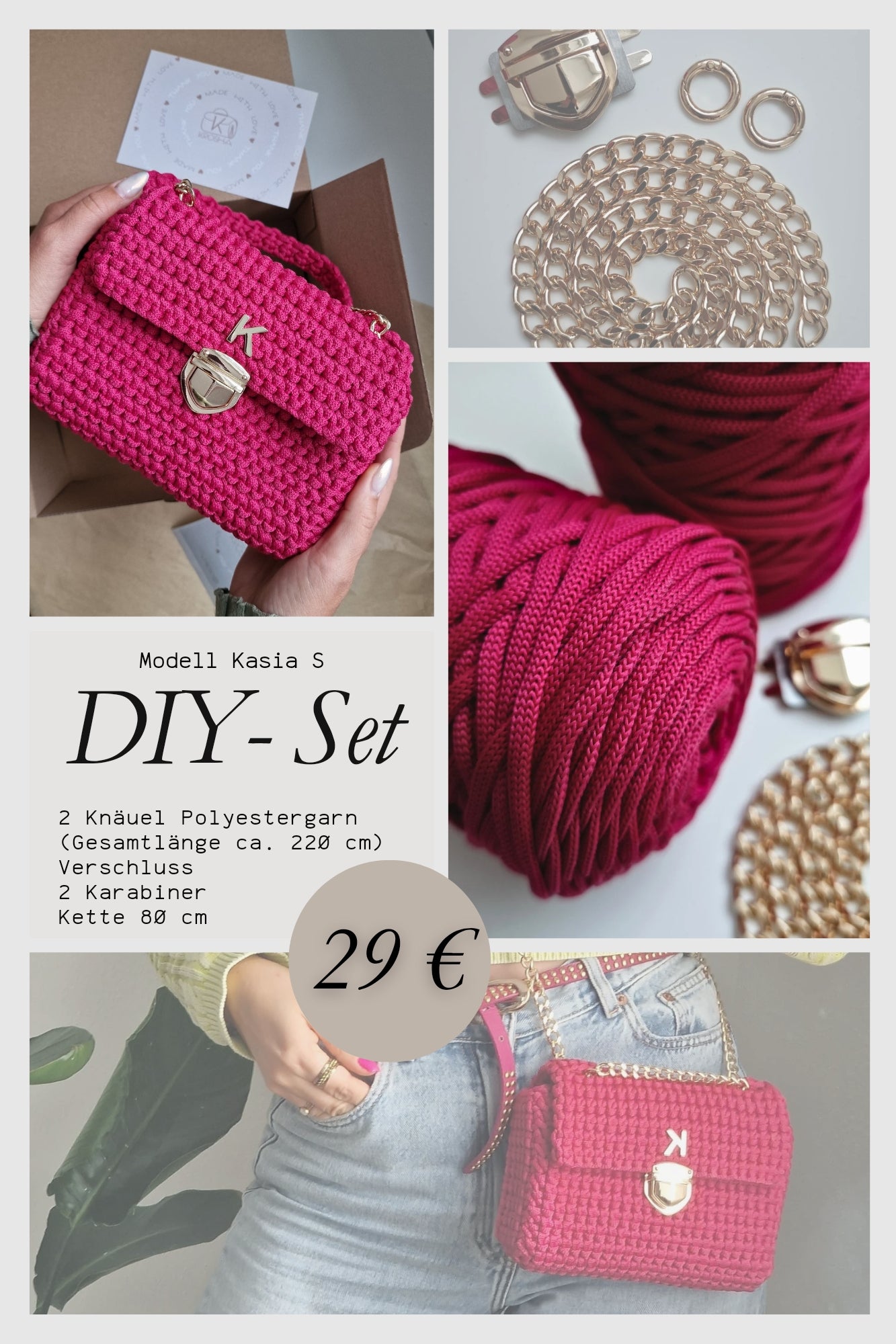 DIY-Set Modell Kasia S - Himbeere