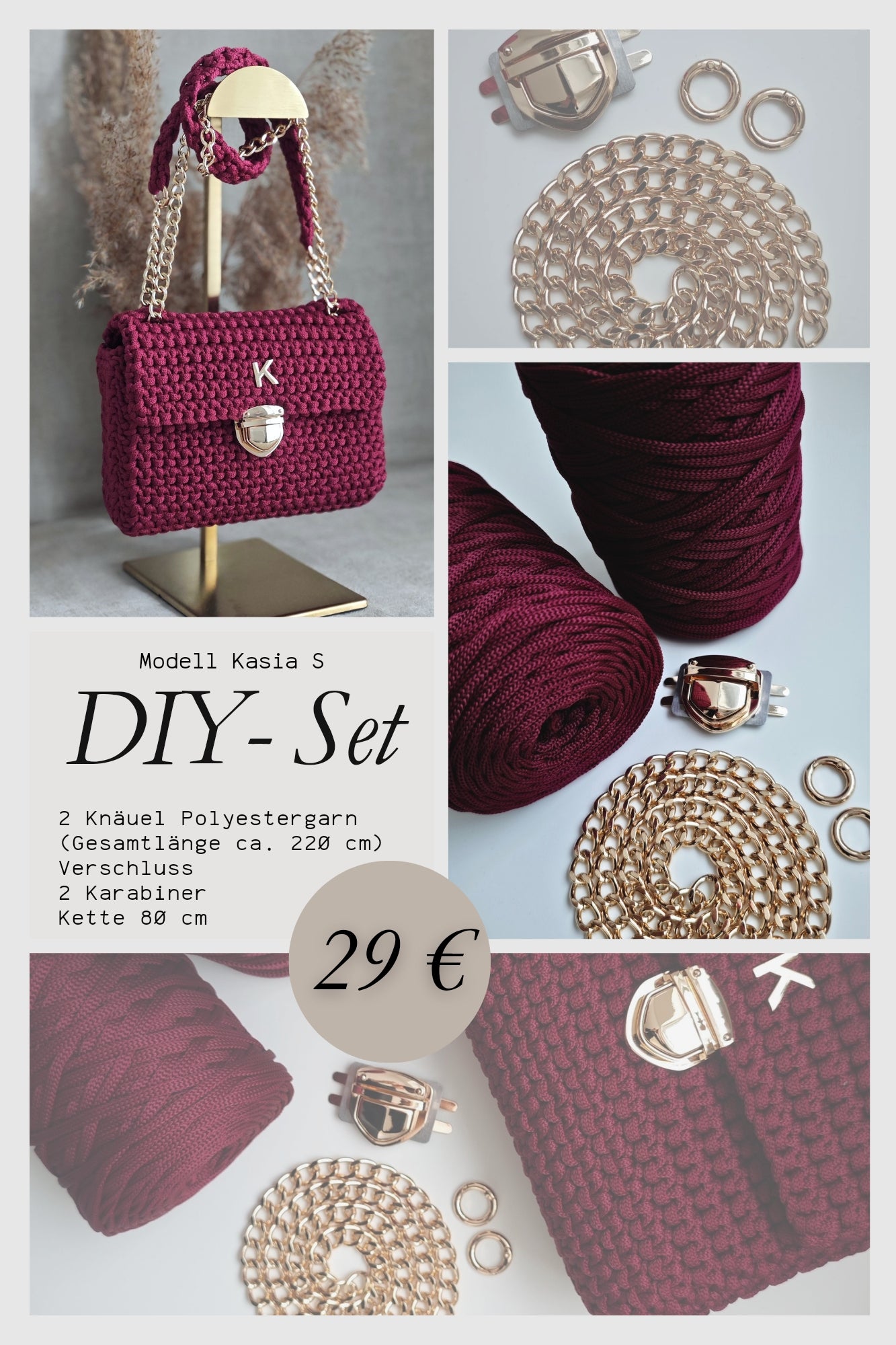 DIY-Set Modell Kasia S - Bordeaux