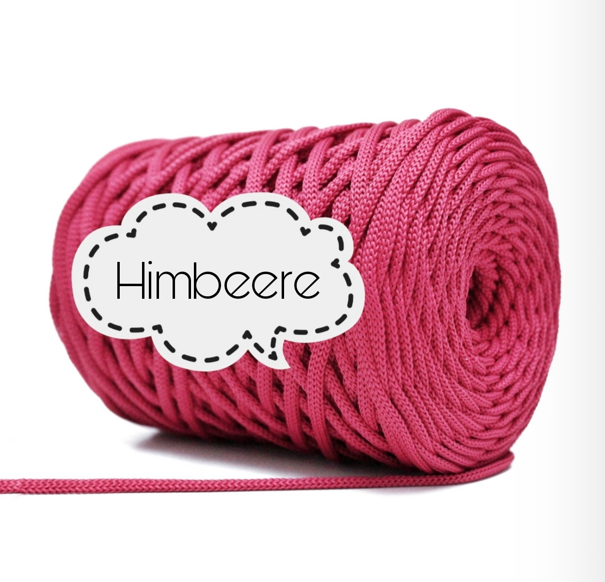 Polyestergarn 5 mm - Himbeere