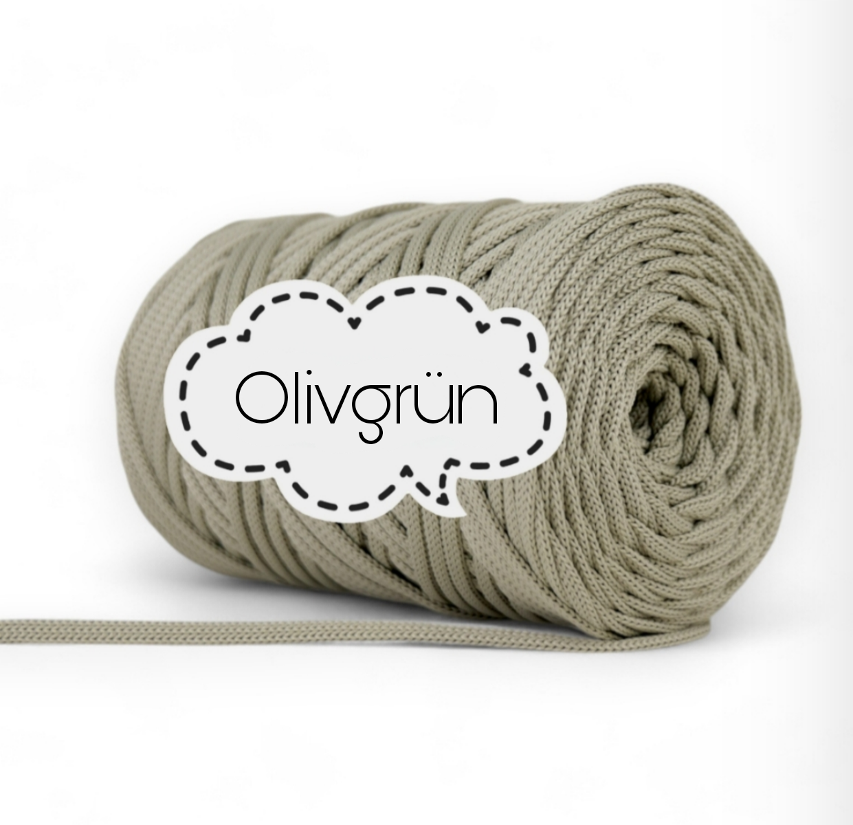 Polyestergarn 5 mm - Olivgrün