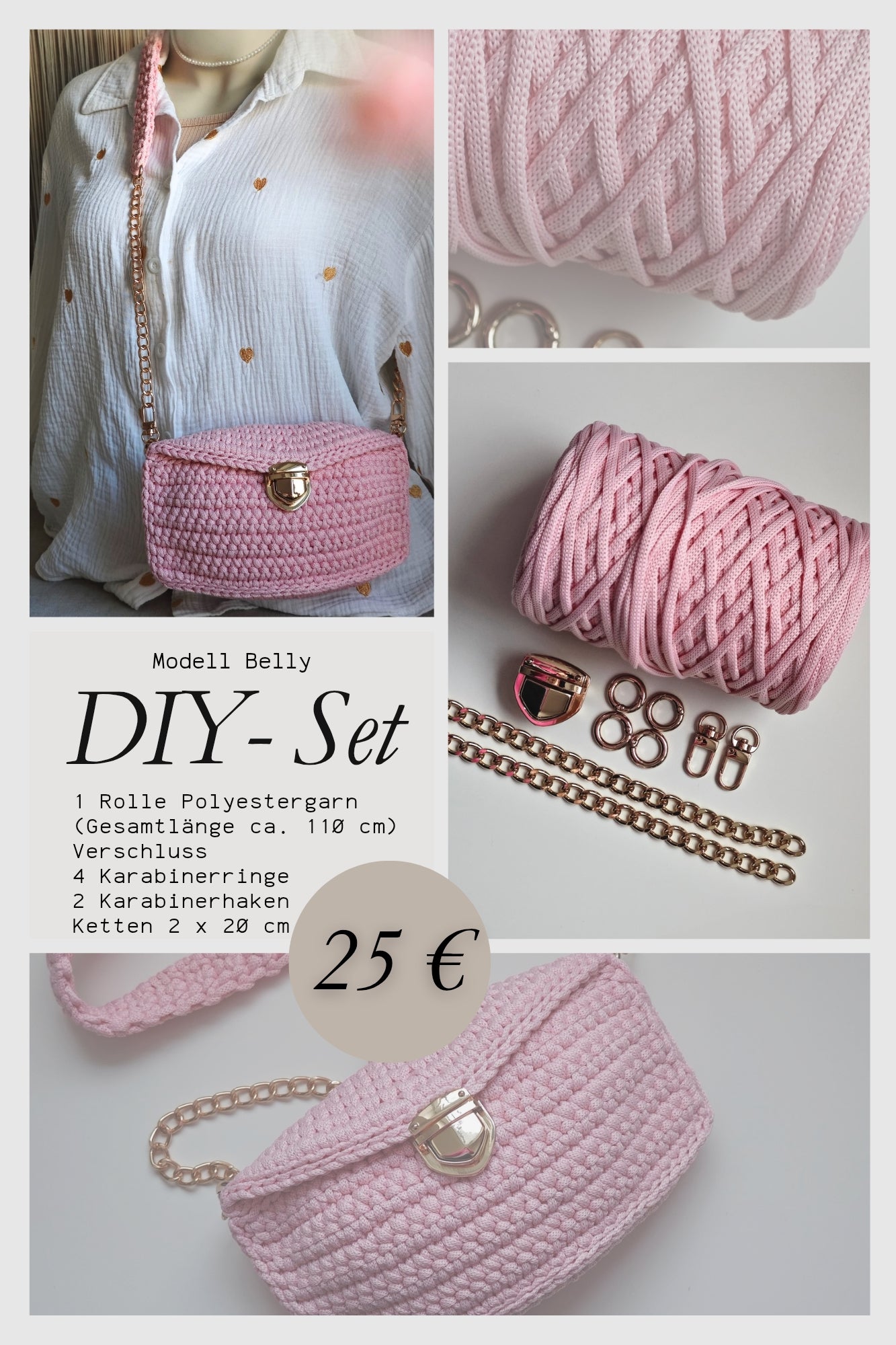 DIY-Set Modell Belly - Hellrosa