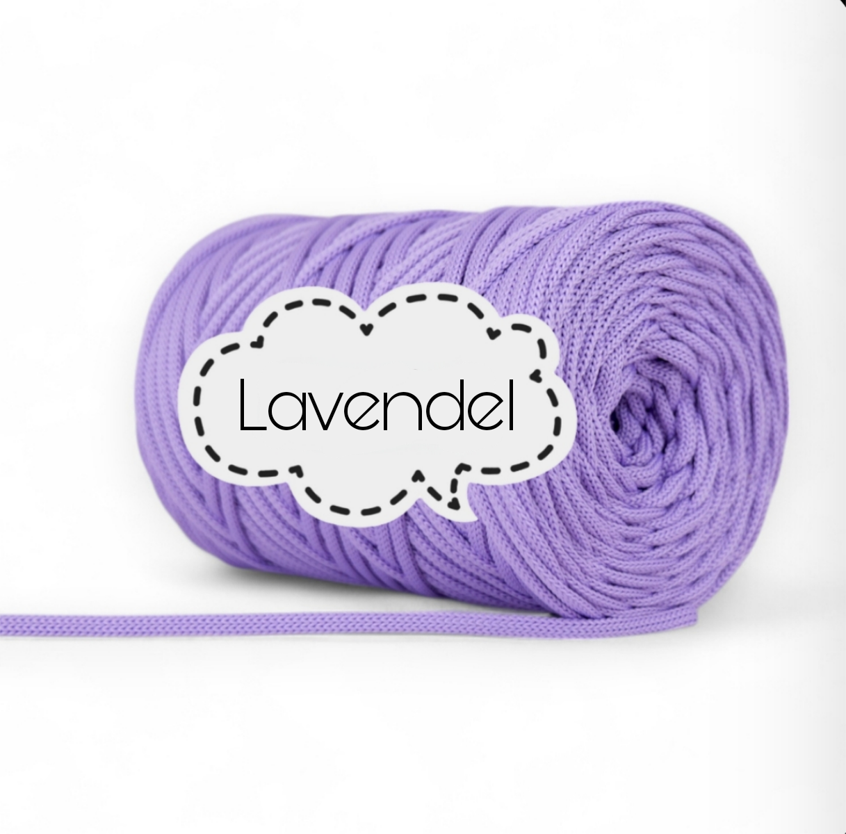 Polyestergarn 5 mm - Lavendel