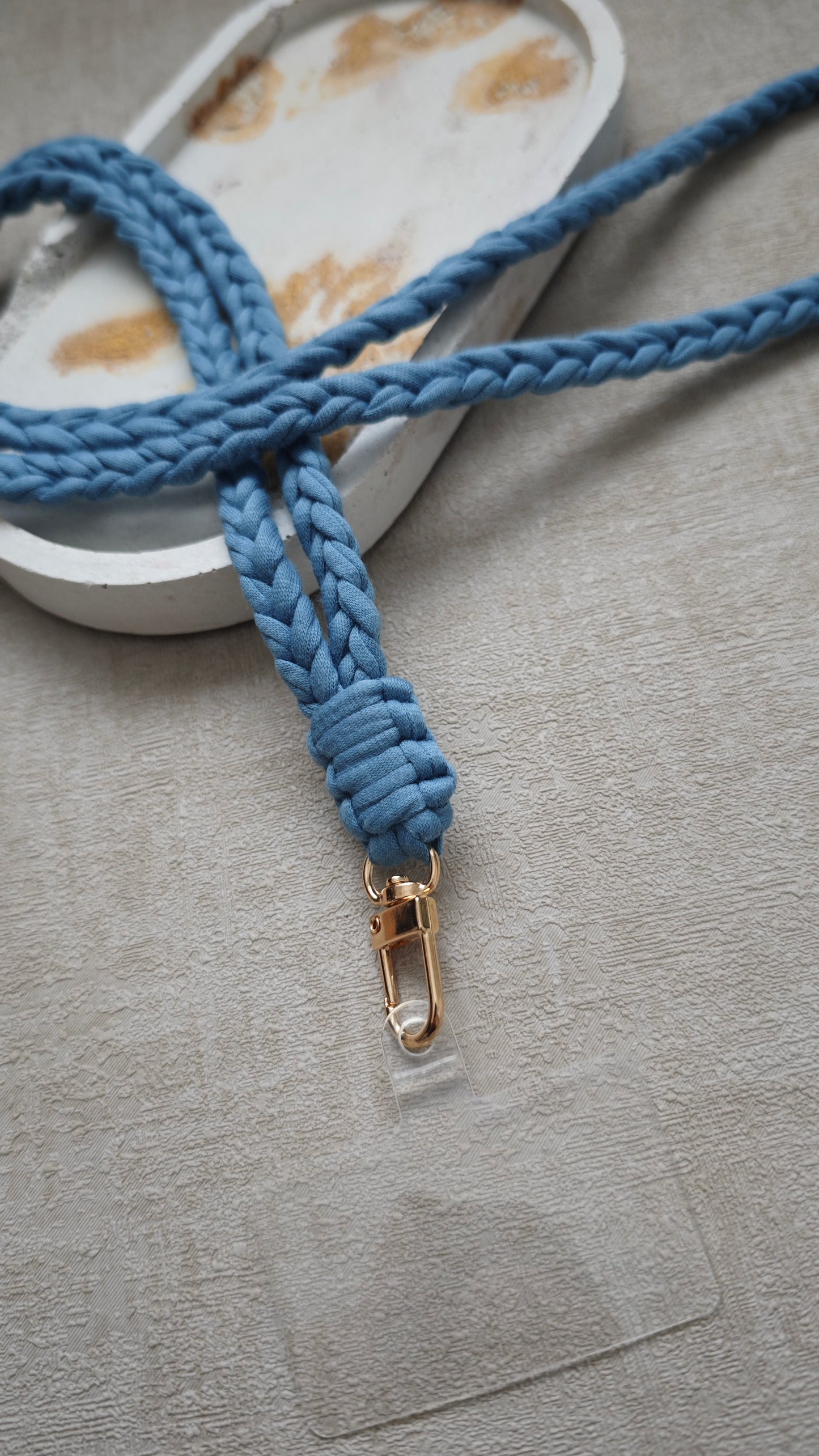 Handykette aus Textilgarn