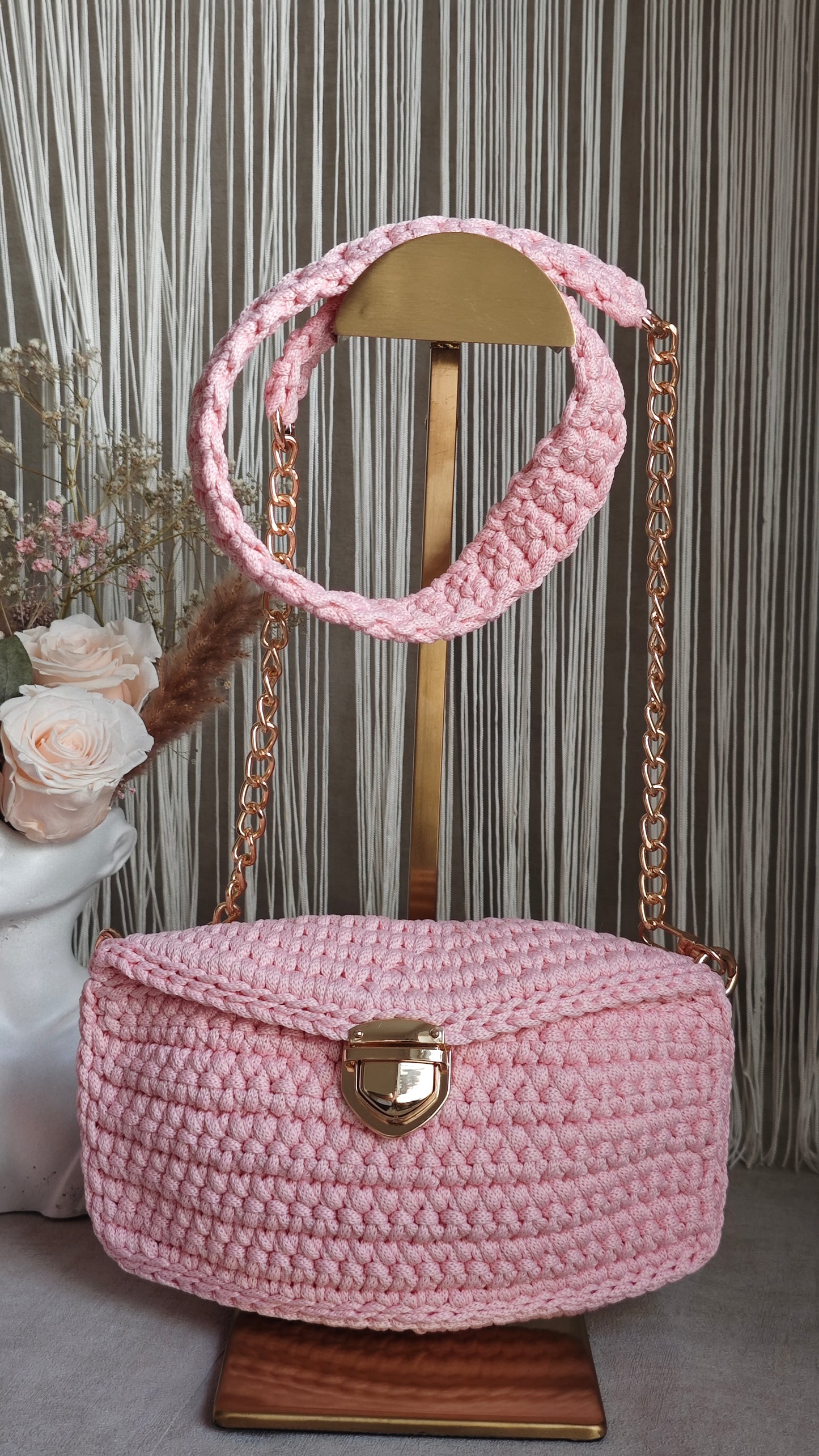 Polyestergarn 5 mm - Babyrosa