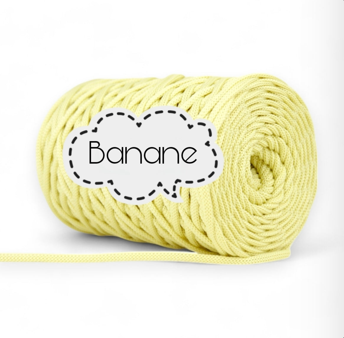 Polyestergarn 5 mm - Banane