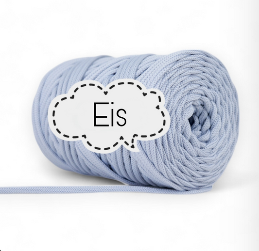 Polyestergarn 5 mm - Eis