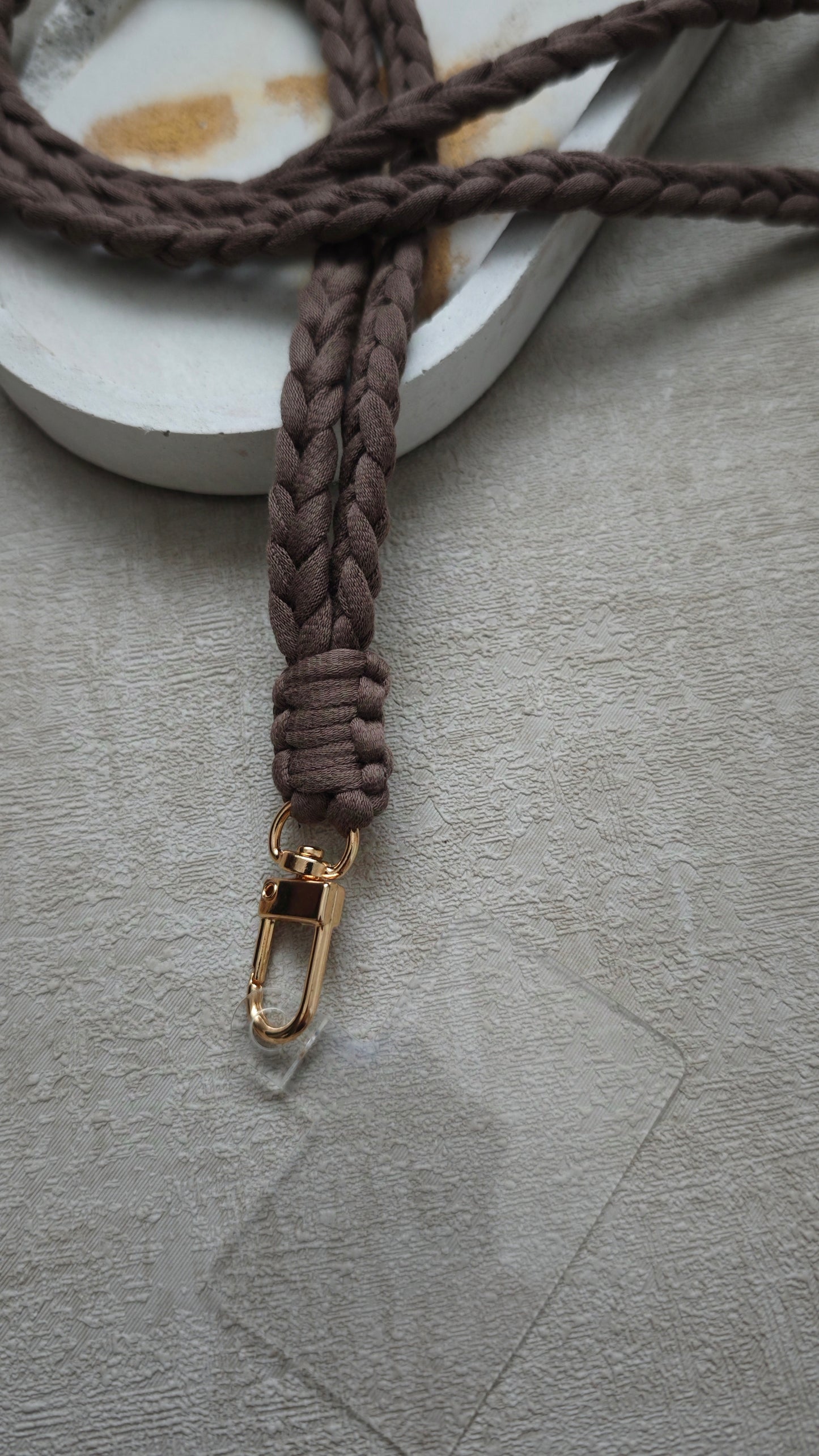 Handykette aus Textilgarn