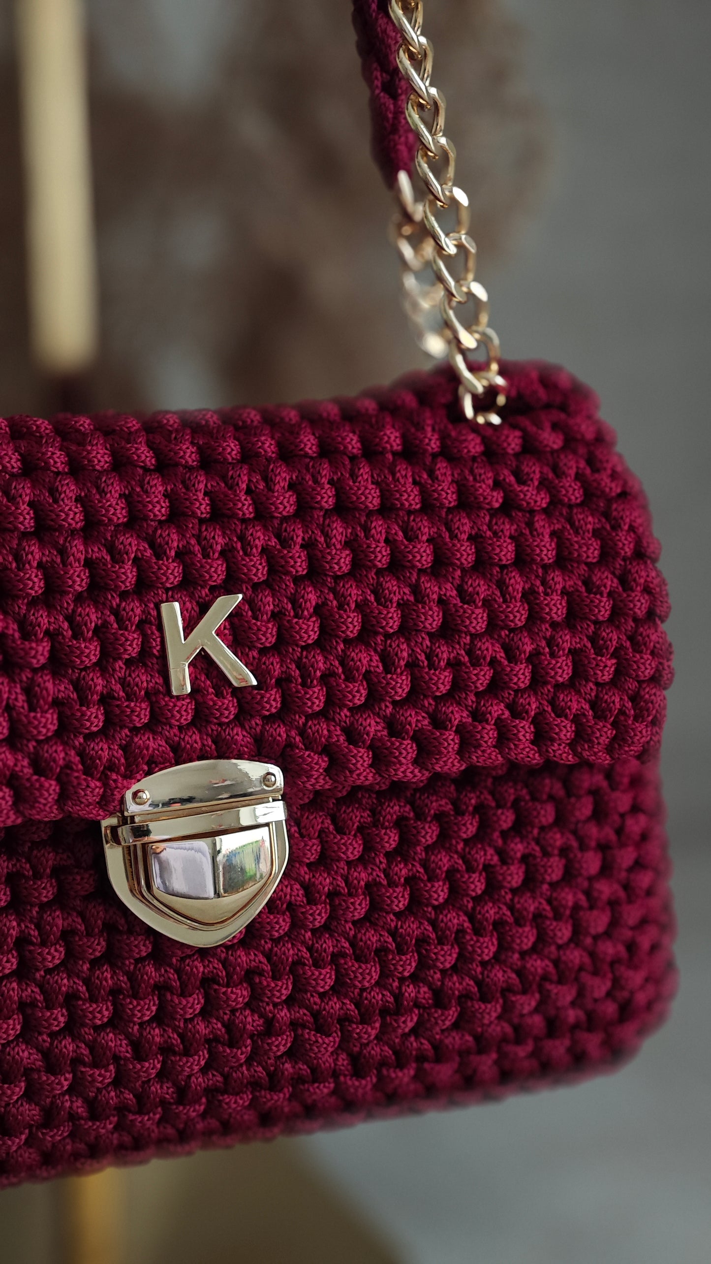 Polyestergarn 5 mm - Wein