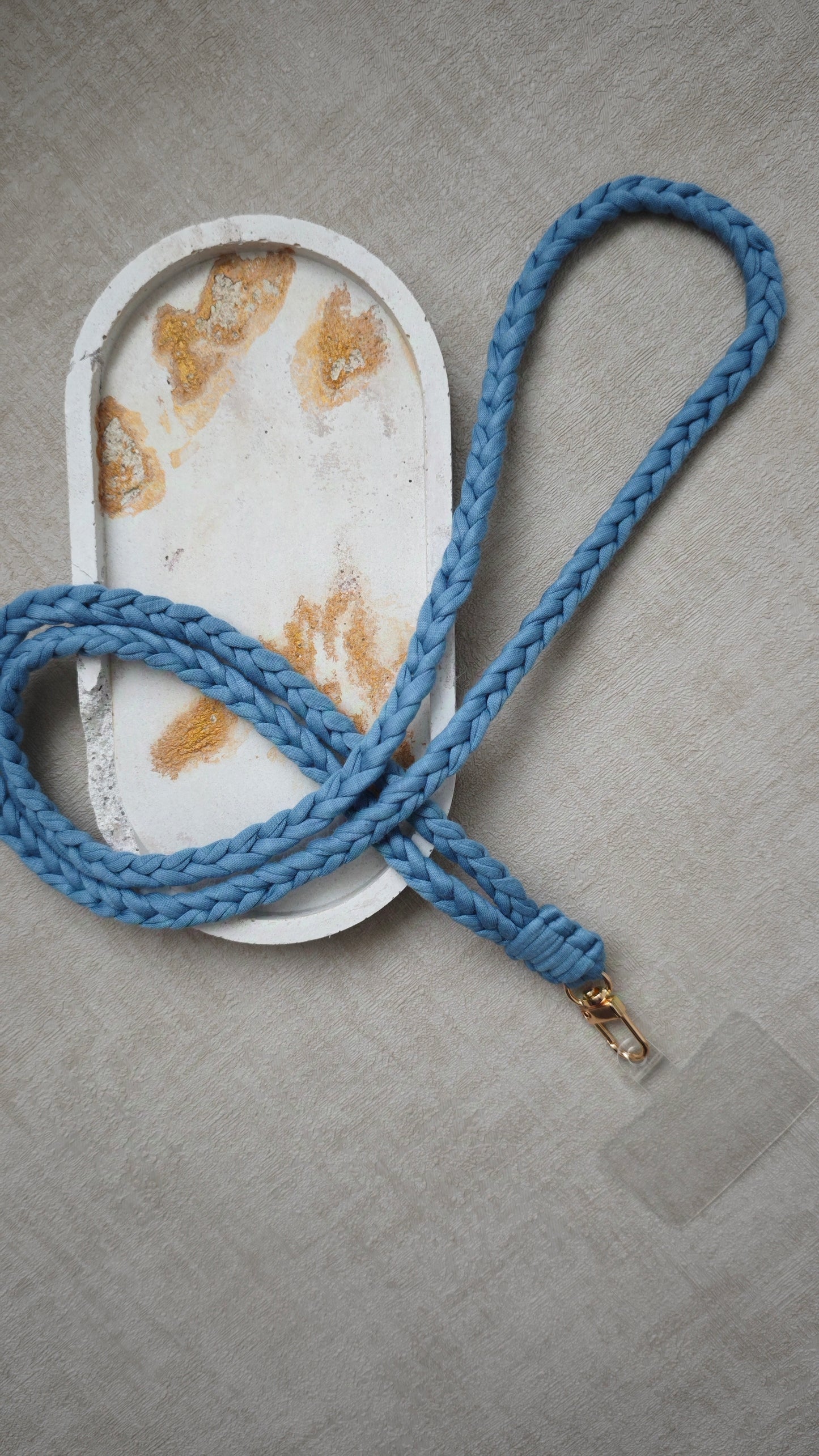 Handykette aus Textilgarn