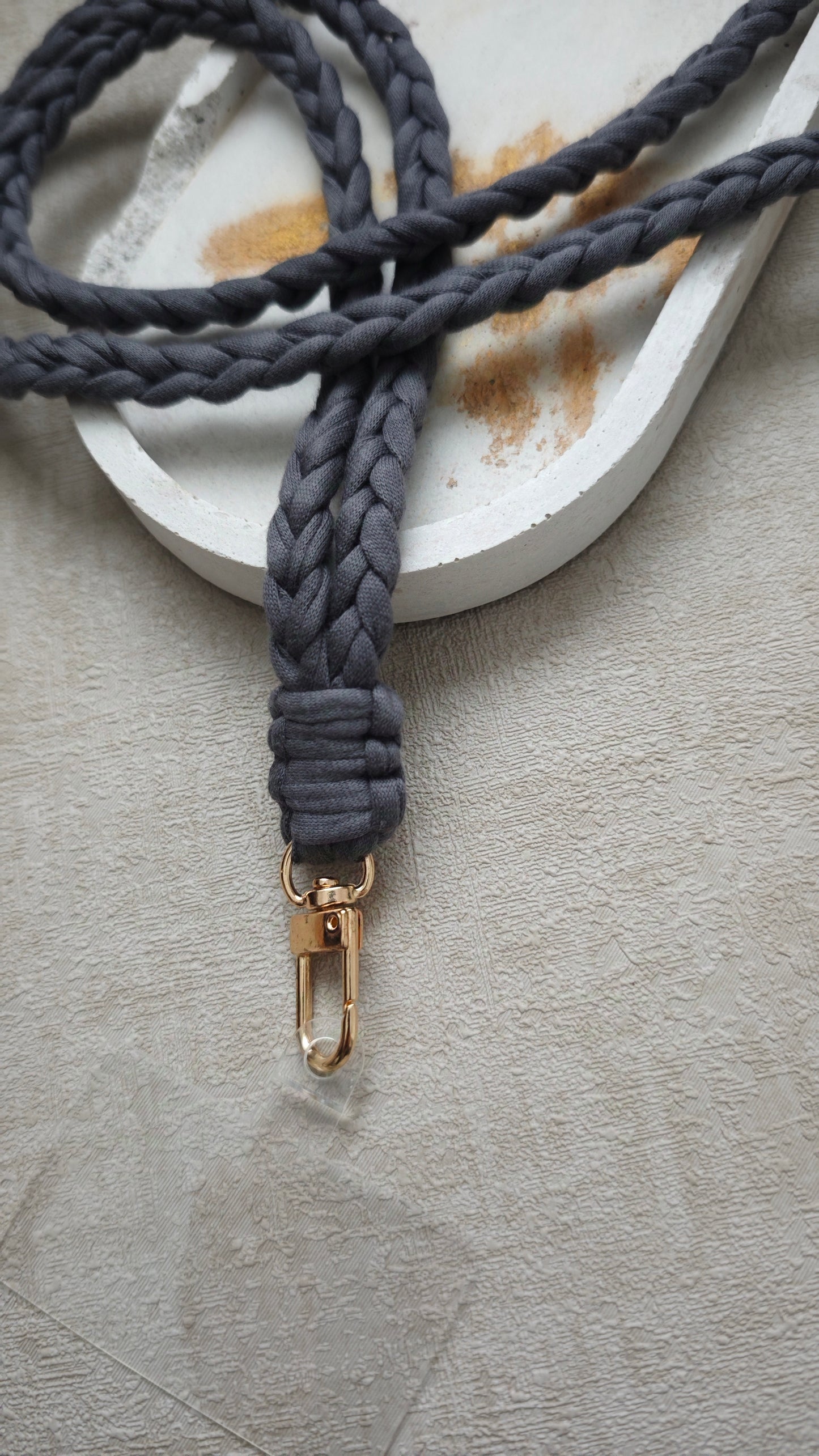 Handykette aus Textilgarn